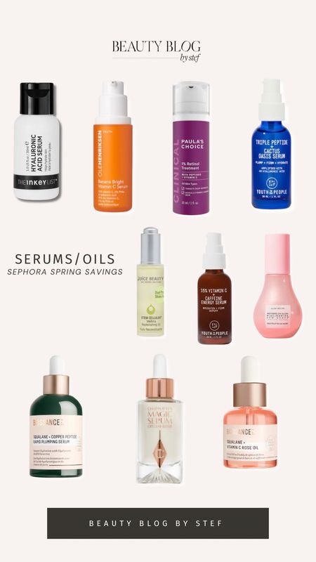 Sephora spring savings event - serums/oils 

#LTKxSephora #LTKbeauty #LTKsalealert