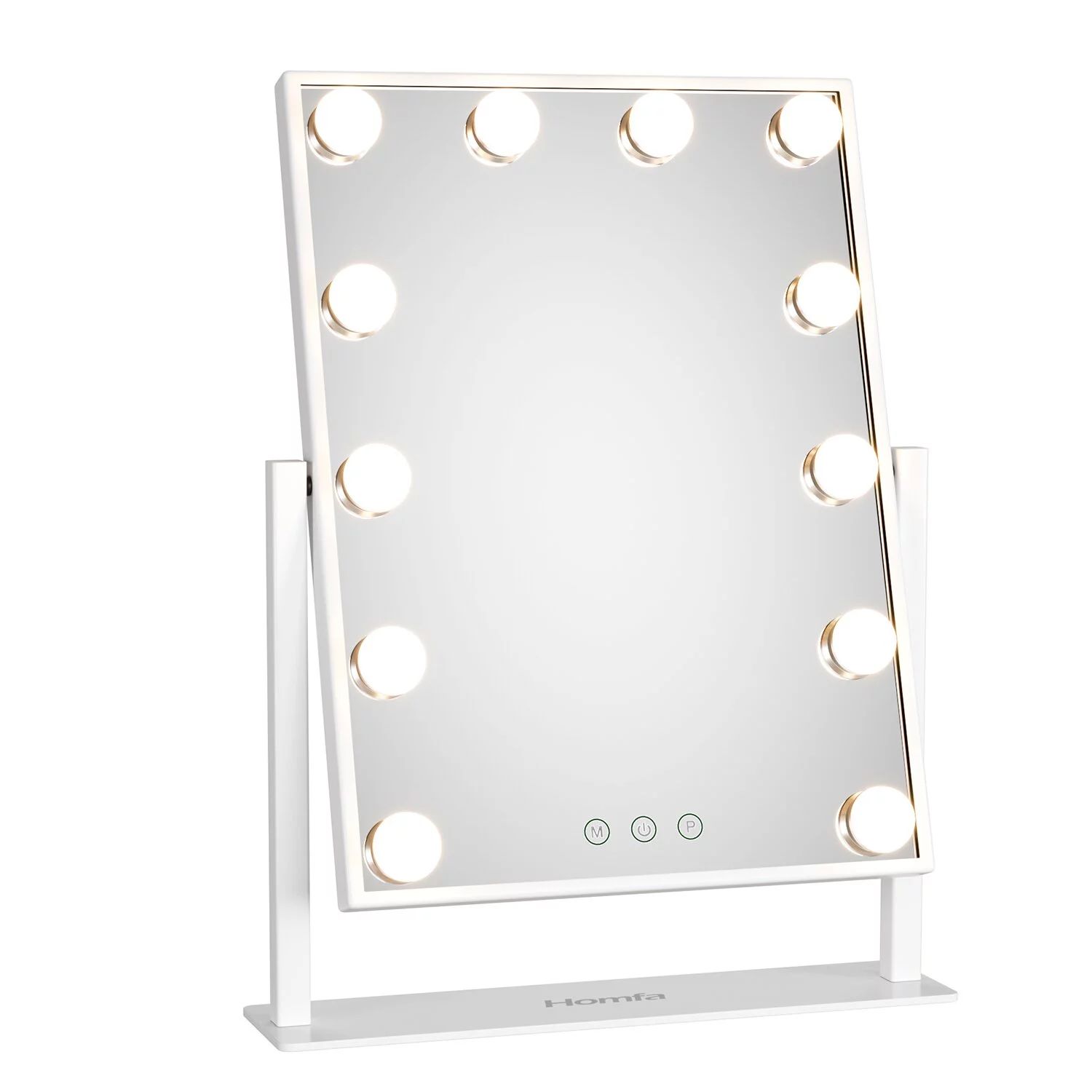 Homfa Makeup Mirror with Lights,Vanity Light-Up Professional Mirror, White | Walmart (US)