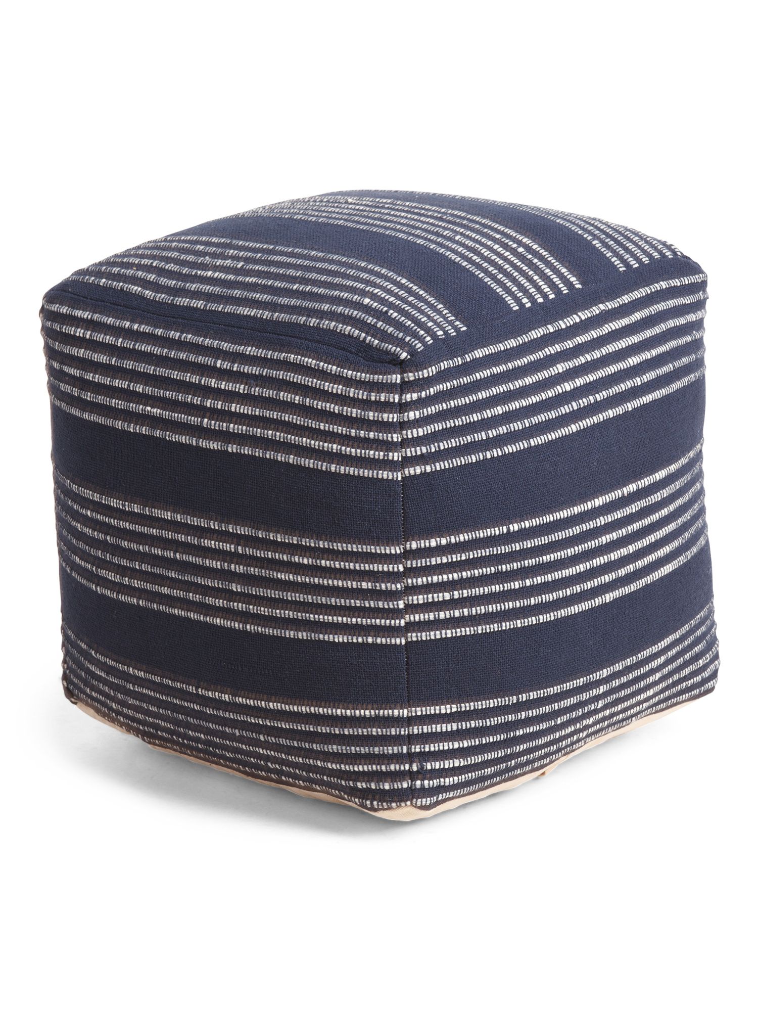 18x18 Textured Lumina Woven Pouf | TJ Maxx