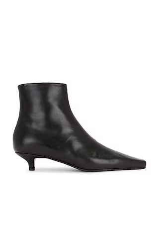 Toteme The Slim Ankle Boot in Black | FWRD | FWRD 