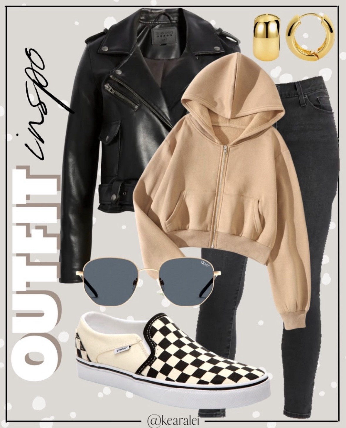 Fall outfits winter outfit with tan camel brown hoodie pullover sweatshirt and black moto jacket faux leather jacket bomber jackets Levi’s black skinny jeans black barrel jeans checkered vans classic slip on shoes platform sneakers cool mom outfit ideas momiform casual outfit affordable Amazon fashion || Nordstrom cotton on madewell target Amazon shein dsw #outfit #fall #backtoschool #cute #inspo #ootd #ltkfall
.
.
.
teacher outfits, business casual, casual outfits, neutrals, street style, Midi skirt, Maxi Dress, Swimsuit, Bikini, Travel, skinny Jeans, Puffer Jackets, Concert Outfits, Cocktail Dresses, Sweater dress, Sweaters, cardigans Fleece Pullovers, hoodies, button-downs, Oversized Sweatshirts, Jeans, High Waisted Leggings, dresses, joggers, fall Fashion, winter fashion, leather jacket, Sherpa jackets, Deals, shacket, Plaid Shirt Jackets, apple watch bands, lounge set, Date Night Outfits, Vacation outfits, Mom jeans, shorts, sunglasses, Disney outfits, Romper, jumpsuit, Airport outfits, biker shorts, Weekender bag, plus size fashion, Stanley cup tumbler, boots booties tall over the knee, ankle boots, Chelsea boots, combat boots, pointed toe, chunky sole, heel, high heels, sneakers, slip on shoes, Nike, adidas, vans, dr. marten’s, ugg slippers, golden goose, sandals, high heels, loafers, Birkenstock Birkenstocks, Target, Abercrombie and fitch, Amazon, Shein, Nordstrom, H&M, forever 21, forever21, Walmart, asos, Nordstrom rack, Nike, adidas, Vans, Quay, Tarte, Sephora, lululemon


#LTKootd #LTKSeasonal #LTKSaleAlert