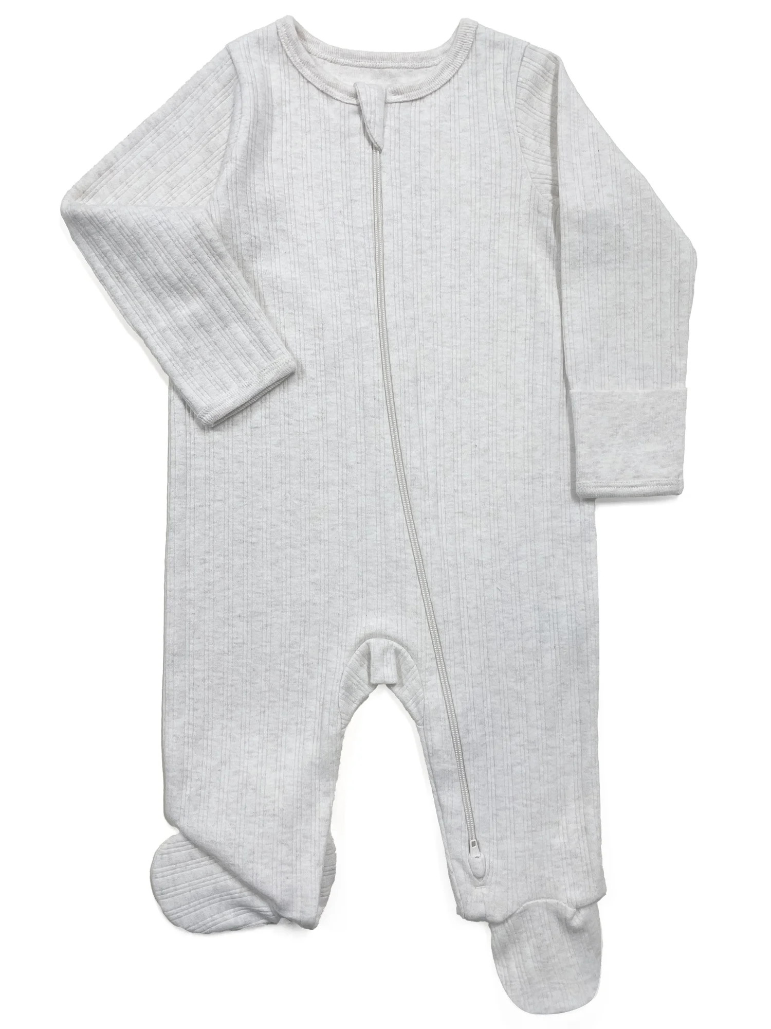 Wonder Nation Baby Gender Neutral Zip Front Footed Sleep N Play Pajamas, 2-Pack, Sizes Preemie-6/... | Walmart (US)