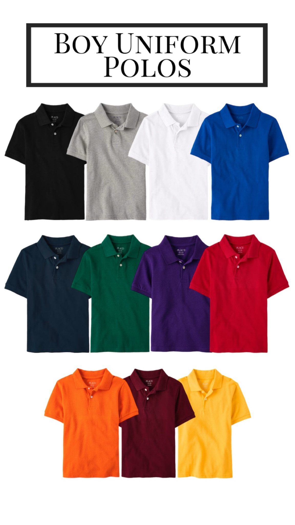 Uniform polos boys

#LTKKids