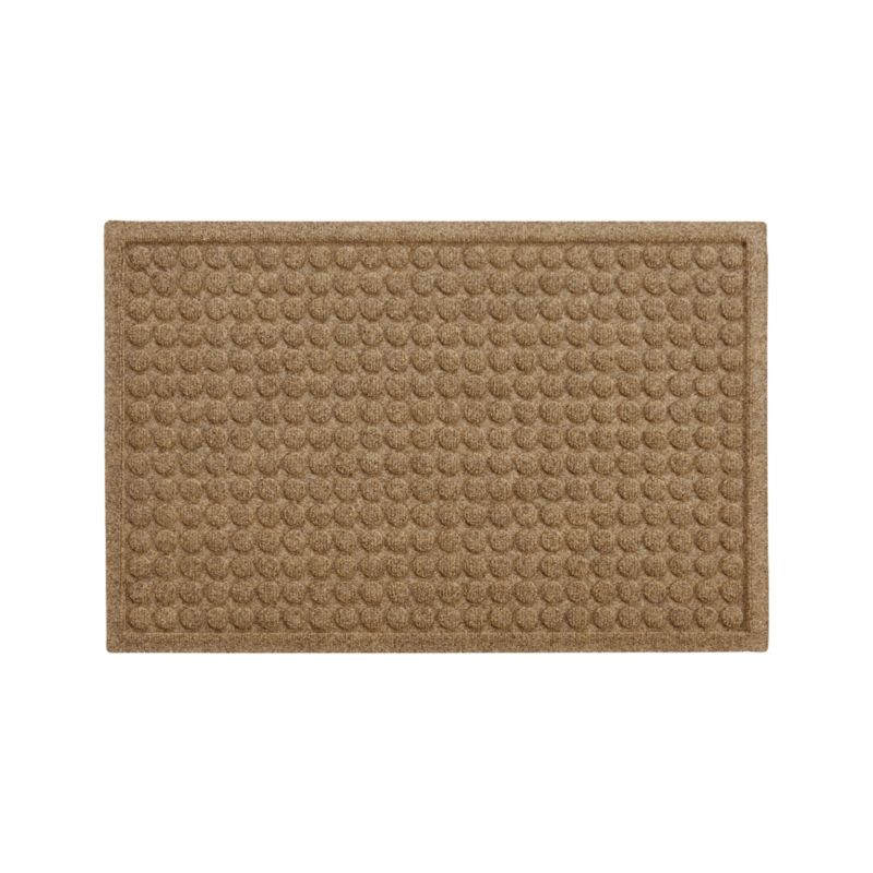 Thirsty Dots Flax Doormat 22"x34" + Reviews | Crate & Barrel | Crate & Barrel
