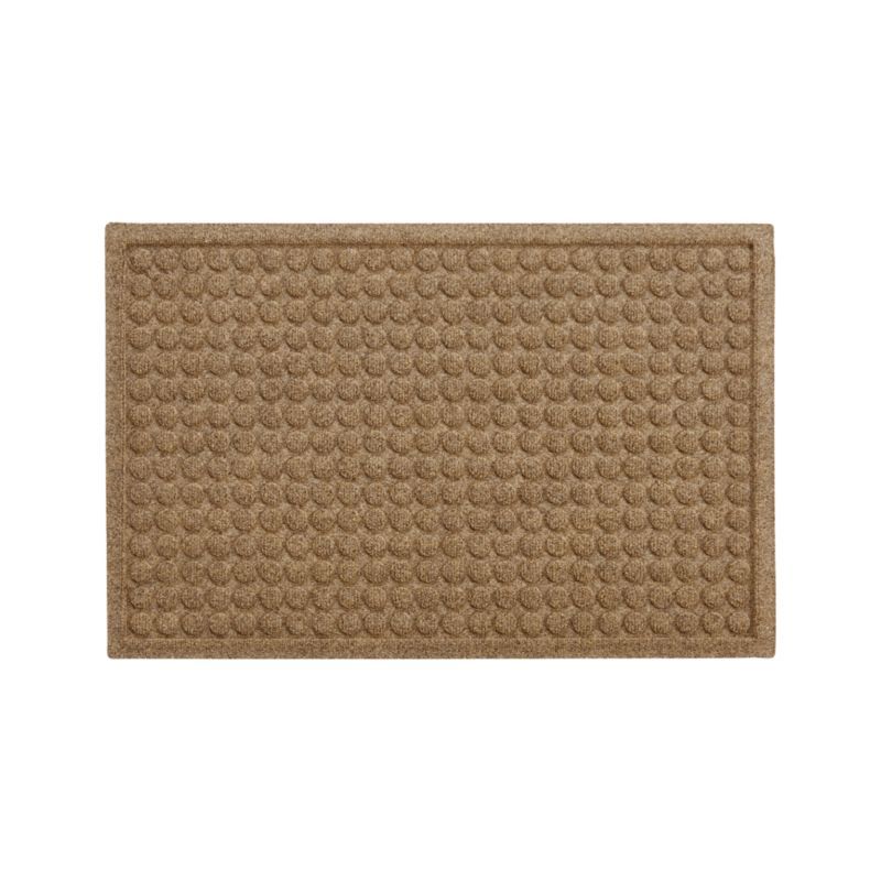 Thirsty Dots Flax Doormat 22"x34" + Reviews | Crate & Barrel | Crate & Barrel