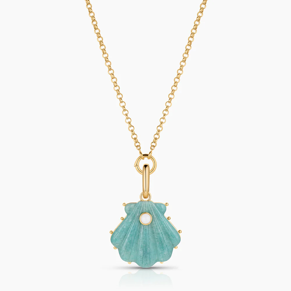 Marea Amazonite Shell Clip | Thatch