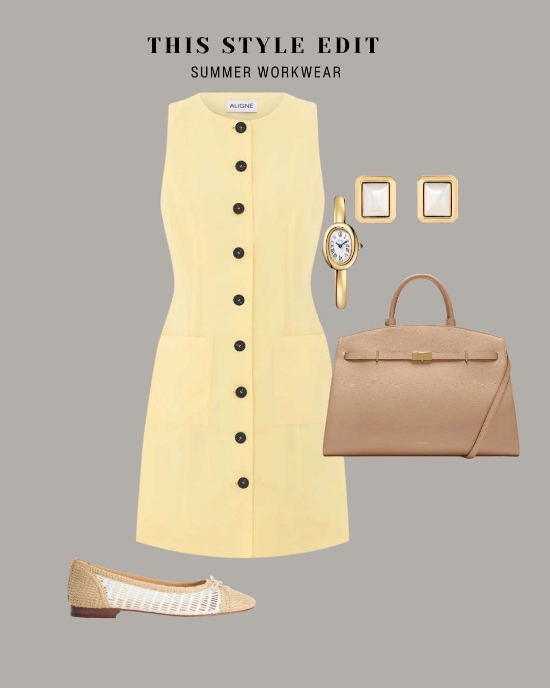 Summer workwear - summer dressing, summer outfits - how to style a yellow dress.


Work bag, work dress, from work to drink look, work shoes, office style

#LTKsummer #LTKdresses #LTKworkwear