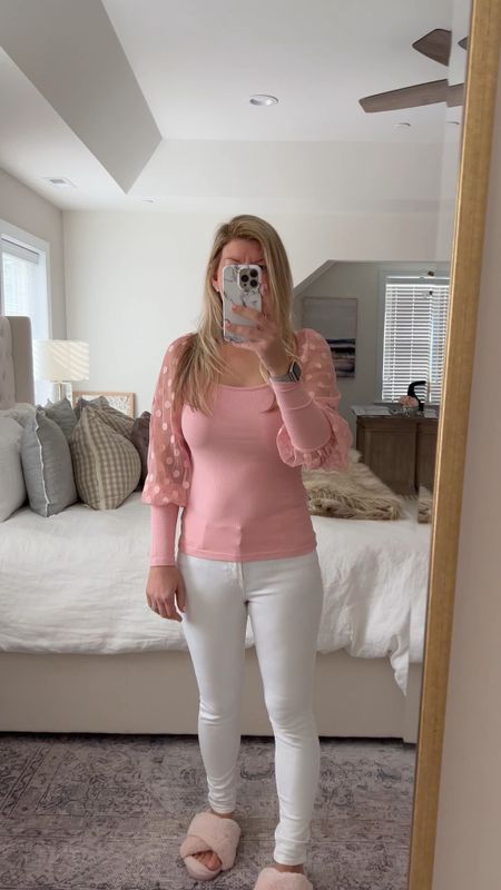 How cute is this pink top that I got from Amazon? I love the sleeves it’s the perfect top for spring or Easter.

Easter outfit, Amazon, top pink top spring top Easter top Amazon fashion, Amazon fashion find women’s pink top, pink slippers, faux fur pink slippers 

#LTKFind #LTKunder50 #LTKU