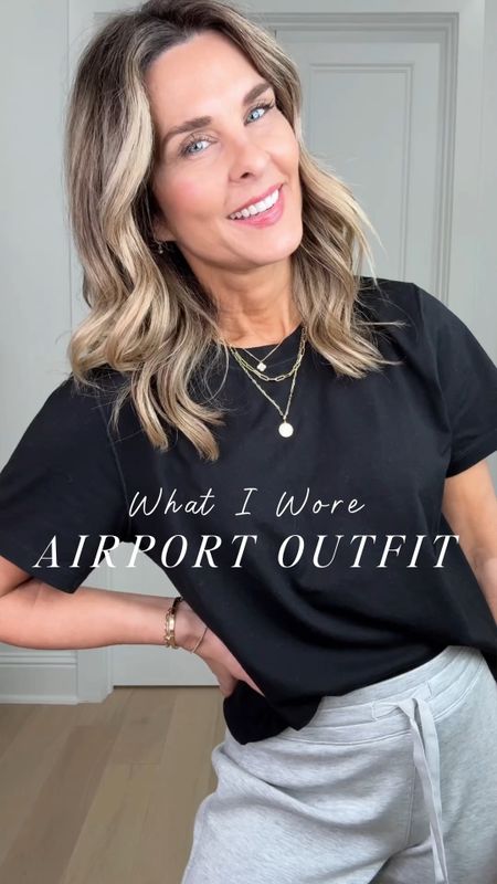 -Spanx AirEssentisls Discount Code Fashionedlifexspanx 
-My favorite breathable fabric that is so soft! Crew neck, sz S, Tapered joggers sz XS
-A favorite under $100 crew neck tshirt. Soft but structured, thick fabric that is breathable. 
-travel tote
-Favorite black sneakers



#LTKover40 #LTKfindsunder100 #LTKtravel