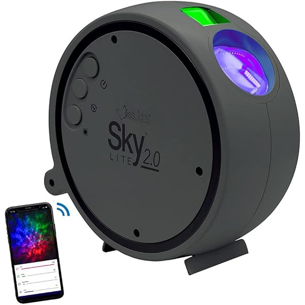 BlissLights Sky Lite 2.0 - RGB LED Laser Star Projector, Galaxy Lighting, Nebula Lamp (Blue Stars, S | Amazon (US)