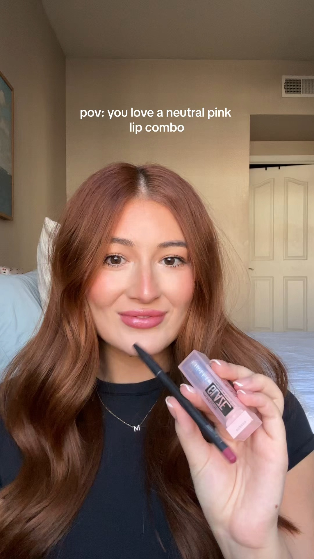 Neutral pink lip combo! 