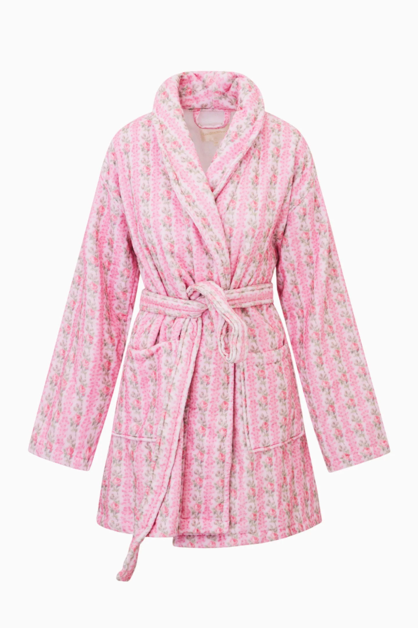Indie Cotton Bath Robe - STRAWBERRY MACAROON / XS/S | LoveShackFancy