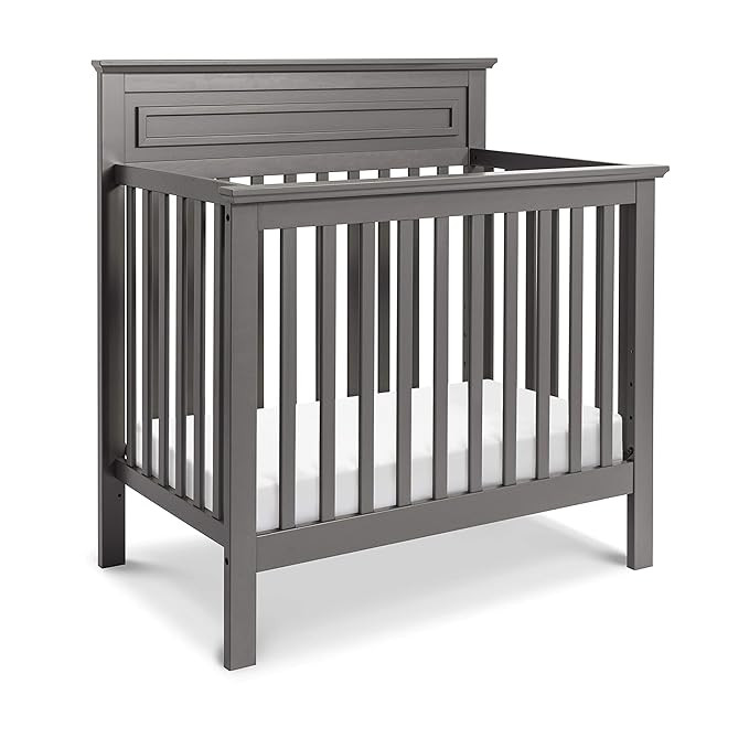 DaVinci Autumn 4-in-1 Convertible Mini Crib in Slate, Greenguard Gold Certified | Amazon (US)