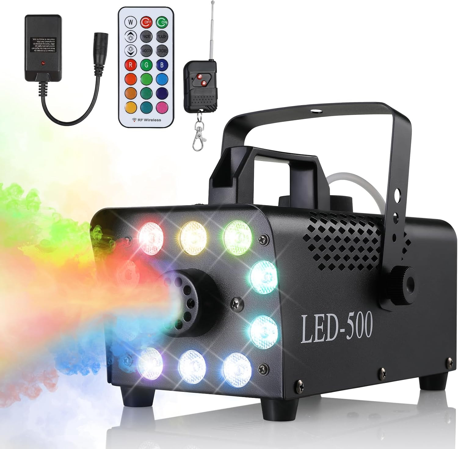 MAMIZO Nebelmaschine Halloween mit Licht, Smoke Machine, Fog Rauchmaschine | Amazon (DE)