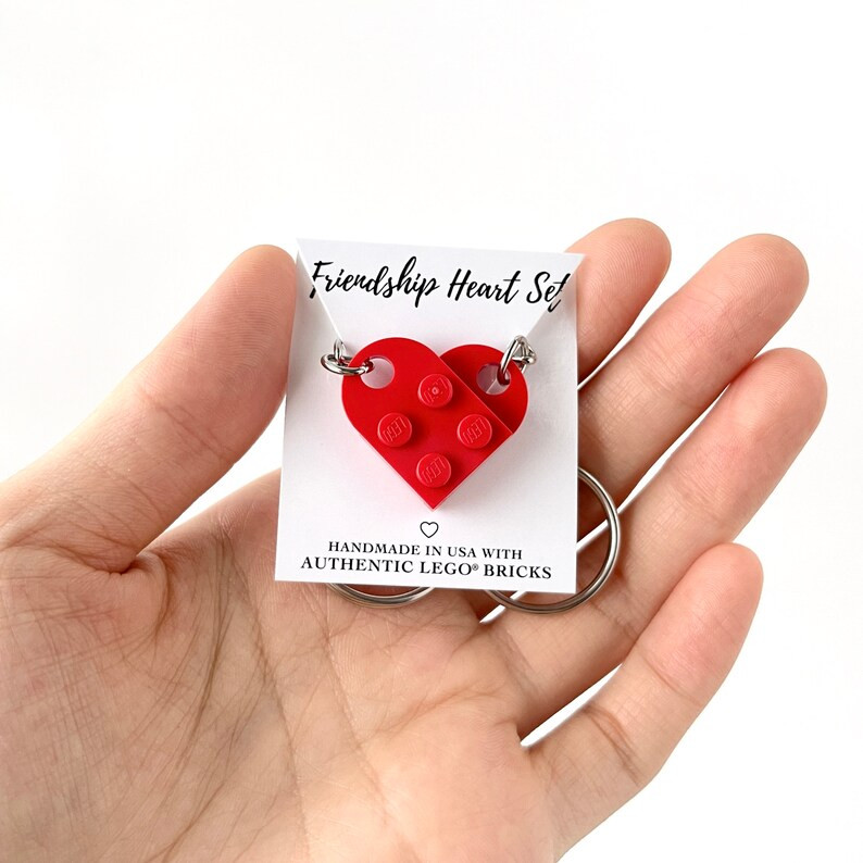 Heart Keychain Set  Made With Authentic LEGO® Bricks | Etsy | Etsy (US)
