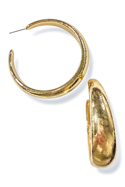 Devan Gold Hoop Earrings | The Willow Tree