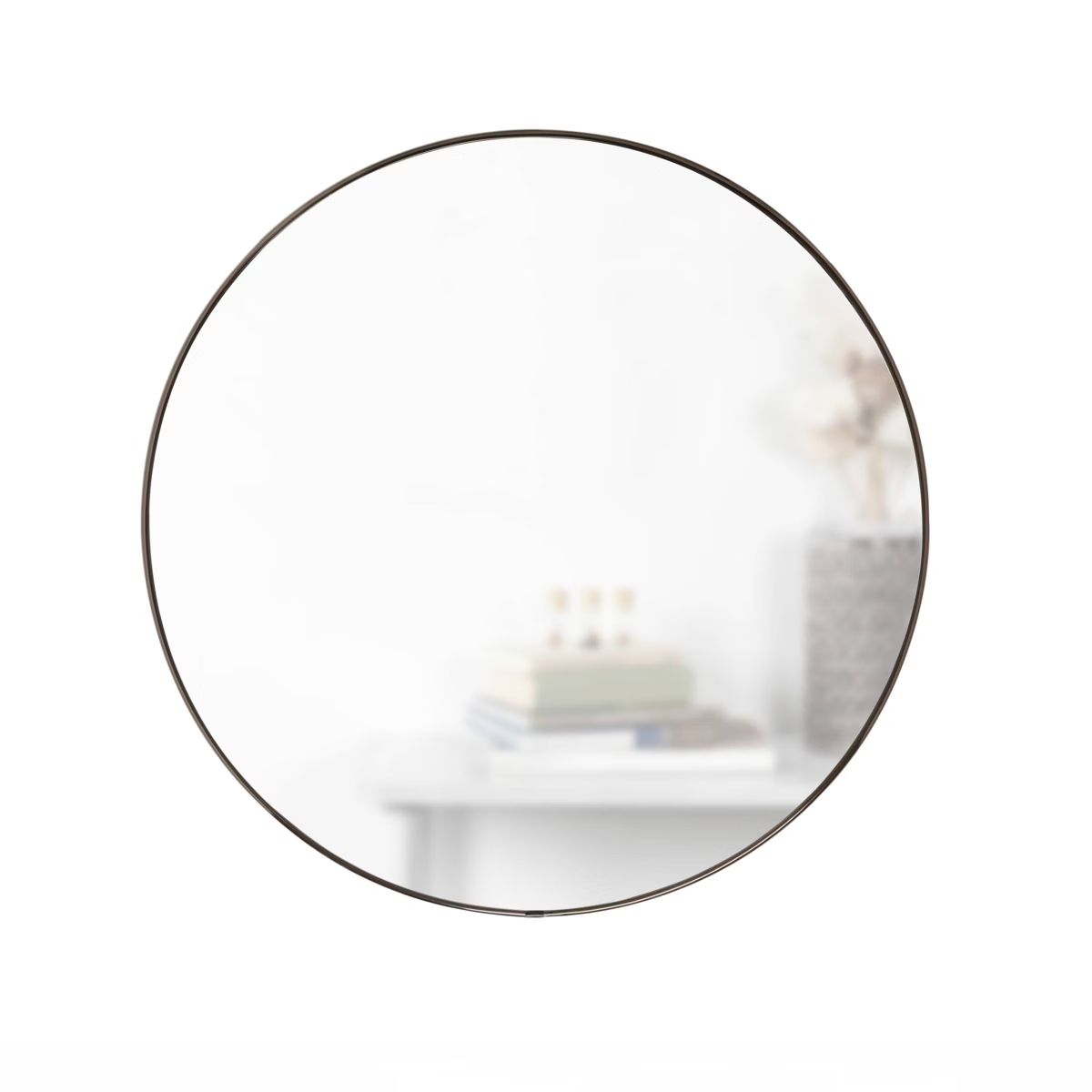 34" Hubba Round Wall Mirror Titanium - Umbra | Target