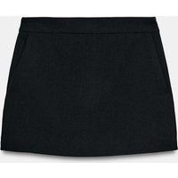 Zara - Side-Zip Skort - Black - M - Woman | Zara US