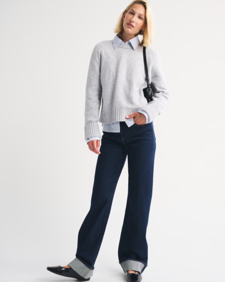 Want a cozy sweater that still makes your outfit feel put together? The A&F Madeline Crew Sweater brings an easy, classic silhouette that works effortlessly with your fall and winter wardrobe. Perfect for brunch, casual dates, travel, weekend errands, or everyday outfits, pair it with relaxed jeans, trousers, mini skirts, loafers, sneakers, or boots for a chic cold-weather look. 

 #LTKootd #LTKvlog #LTKOver40