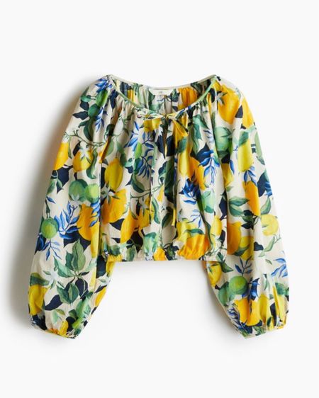 Lemon print blouse 

#LTKstyletip #LTKSeasonal #LTKfindsunder50