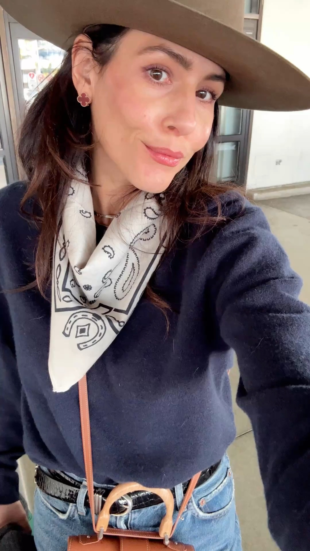 Western airport fit check 🤎✈️

Picked up this bandana in Telluride and styled it with my go-to straight leg jeans and a lightweight cashmere polo—perfect for Spring layering and easy travel days.

These are the kind of elevated basics I always reach for when I want to feel put together from takeoff to landing.

#LTKTravel #LTKFestival #LTKootd