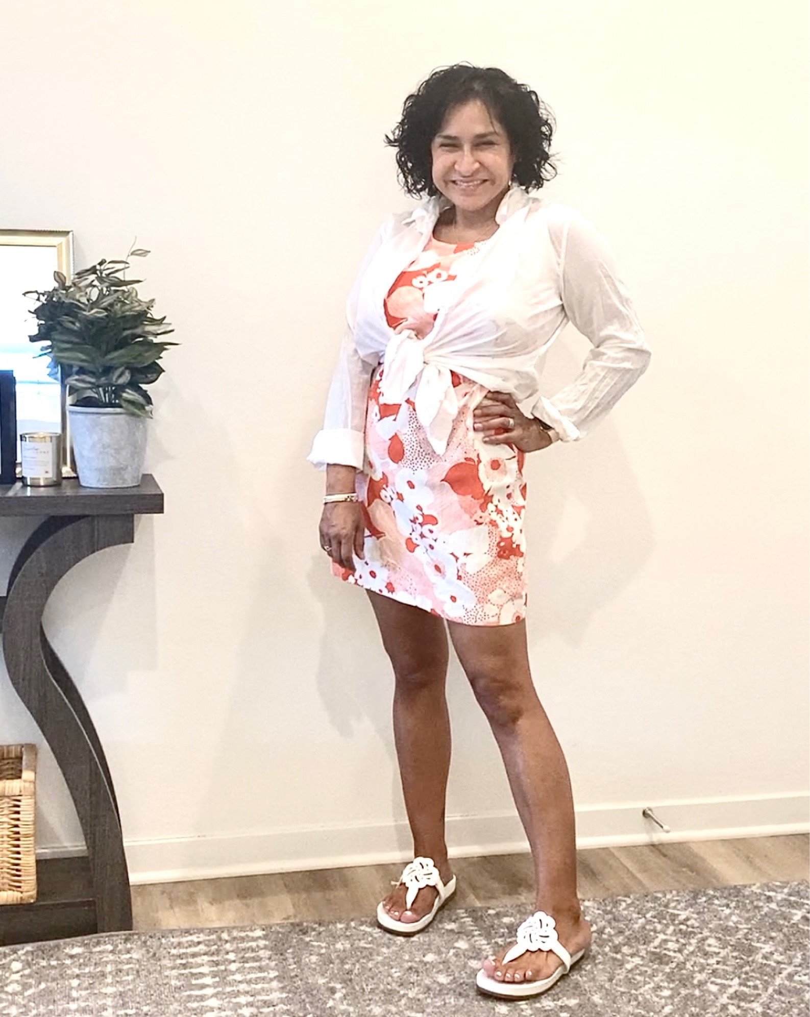 #summer #spring #vacay #vacation #resort #cruise #linen #linenblouse #linendress #walmart #trinaturk #whitesandals #sam&libby #footbedsandals #orangedress #florallinendress

#LTKcurves #LTKshoecrush #LTKstyletip