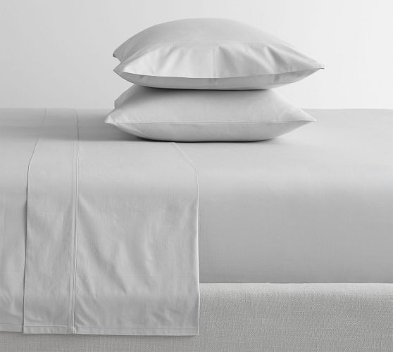 400-Thread-Count Organic Percale Sheet Set | Pottery Barn (US)