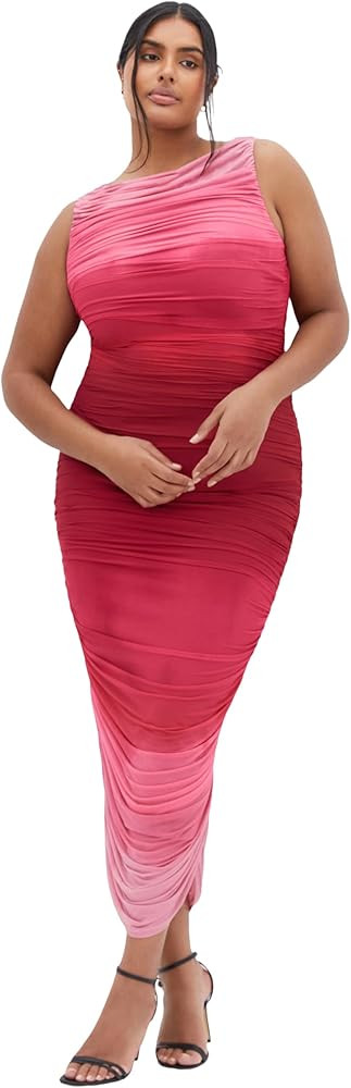 City Chic Women's Cocktail Dress-Halo Ombre | Amazon (US)