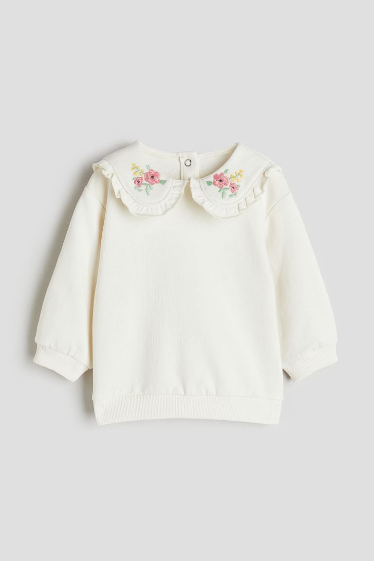 Top with Embroidered Motif | H&M (US + CA)