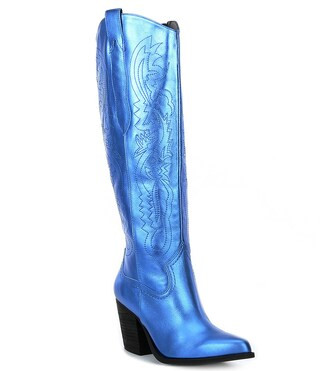 Butter-Fly Metallic Western Tall Cowboy Boots | Dillard's