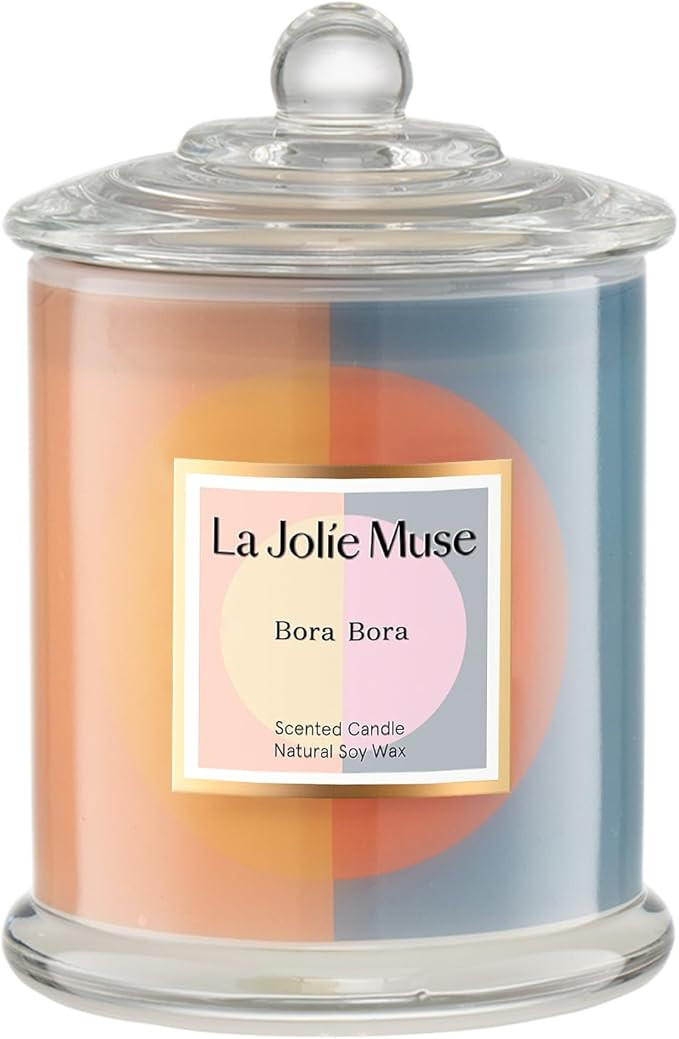 LA JOLIE MUSE Bora Bora Candle, Candle Gifts for Women & Men, Natural Soy Candles for Home Scente... | Amazon (US)