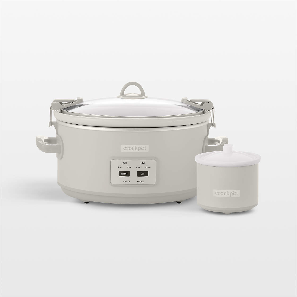 Crock-Pot 7-Qt. Cook & Carry Slow Cooker in Mushroom + Reviews | Crate & Barrel | Crate & Barrel