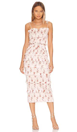 V. Chapman Lily Dress in Cream. - size 8 (also in 0, 10, 12, 2, 4, 6) | Revolve Clothing (Global)