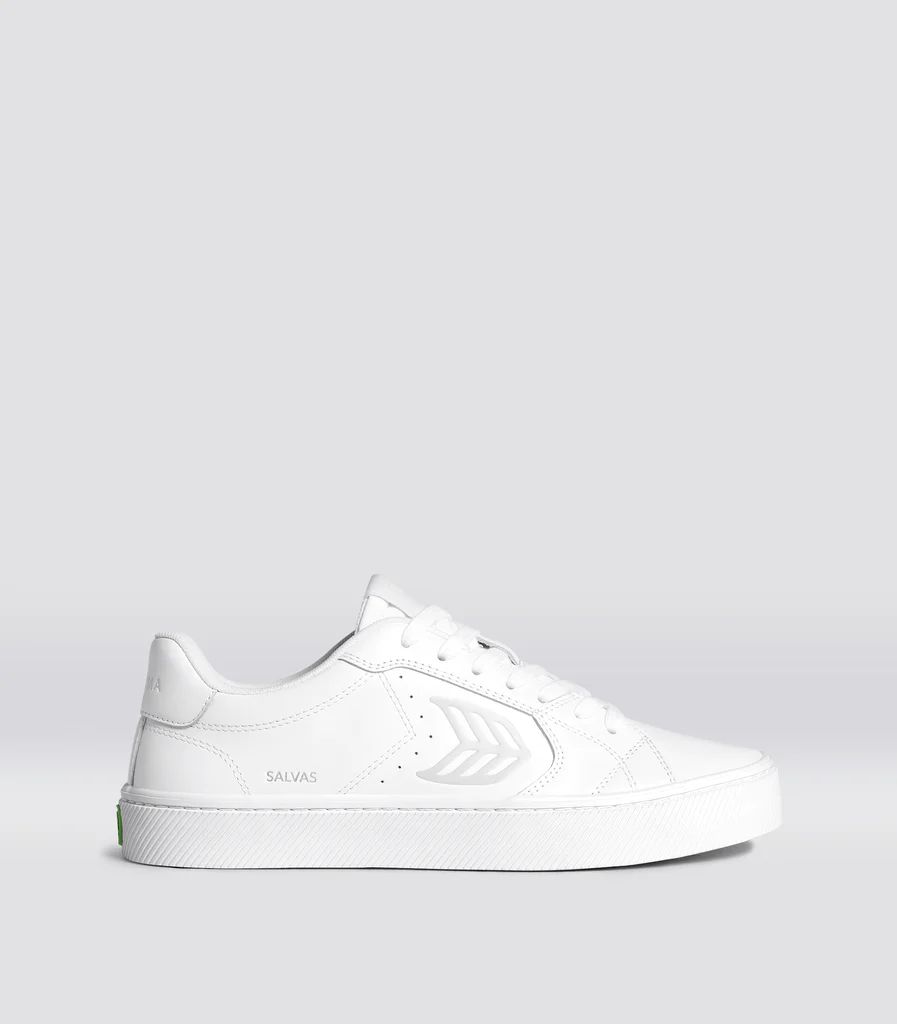 SALVAS White Leather Sneaker Women | Cariuma