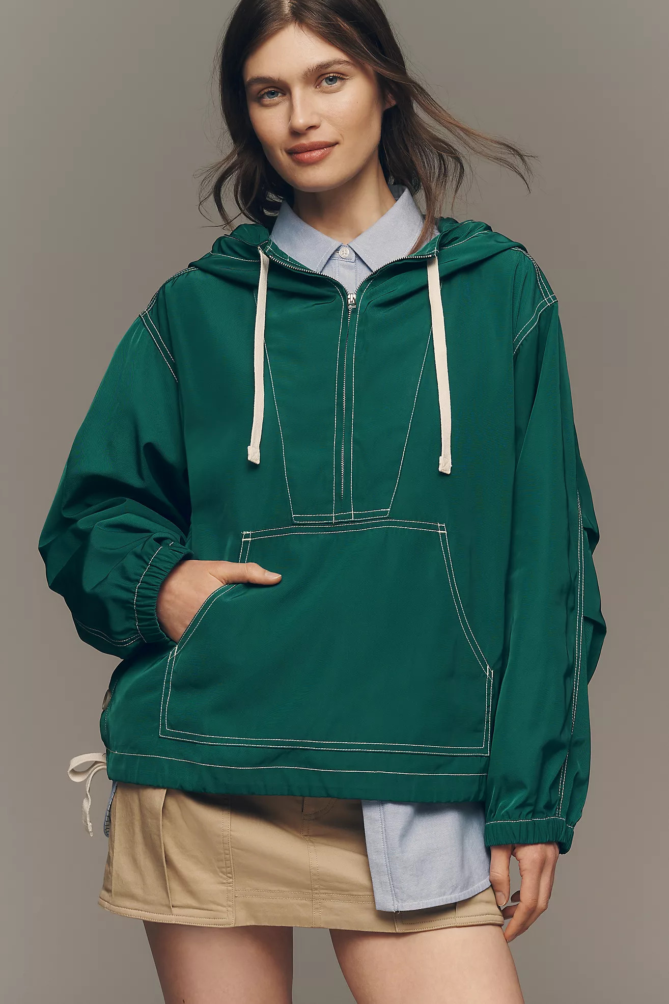 Maeve Packable Anorak Jacket | Anthropologie (US)