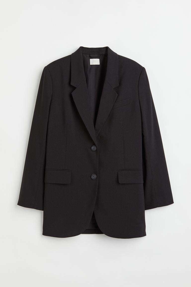 Oversized Jacket - Black - Ladies | H&M US | H&M (US + CA)