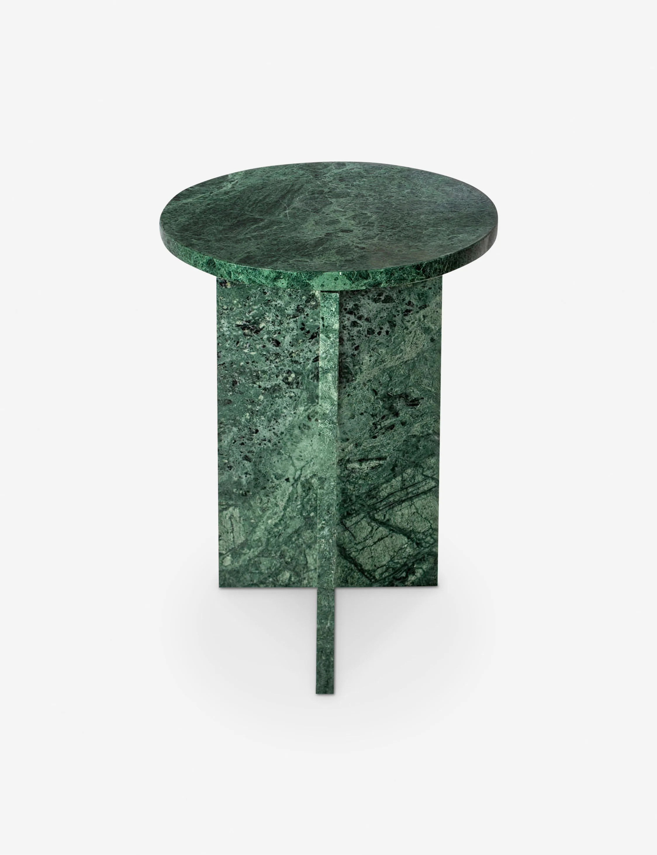 Biagio Round Side Table, Green | Lulu and Georgia 