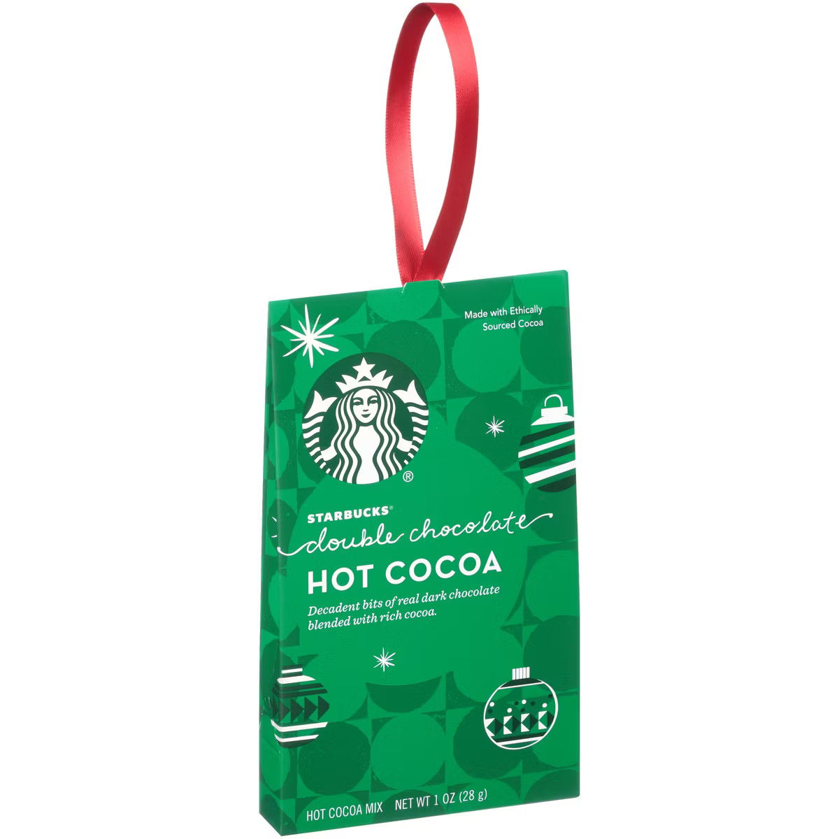 Starbucks Double Chocolate Hot Cocoa Mix Ornament - 1oz | Target
