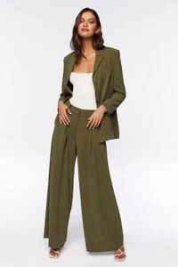 High-Rise Wide-Leg Trousers | Forever 21 (US)