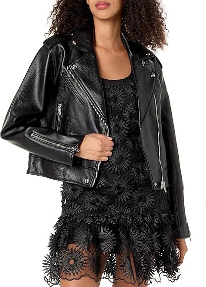 [BLANKNYC] Womens Women's Vegan Leather Moto Jacket | Amazon (US)