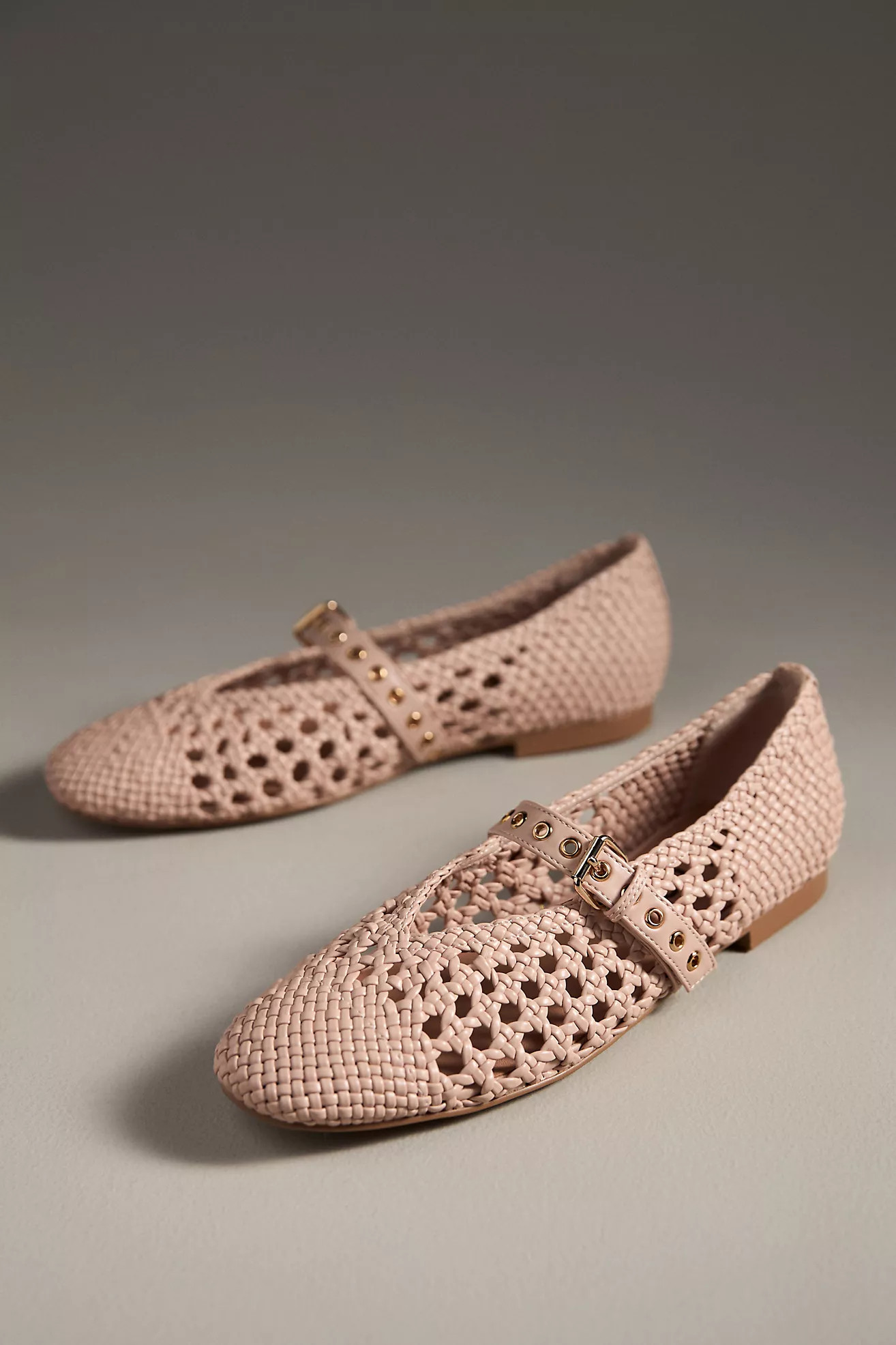 Bibi Lou Woven Moto Ballet Flats | Anthropologie (US)