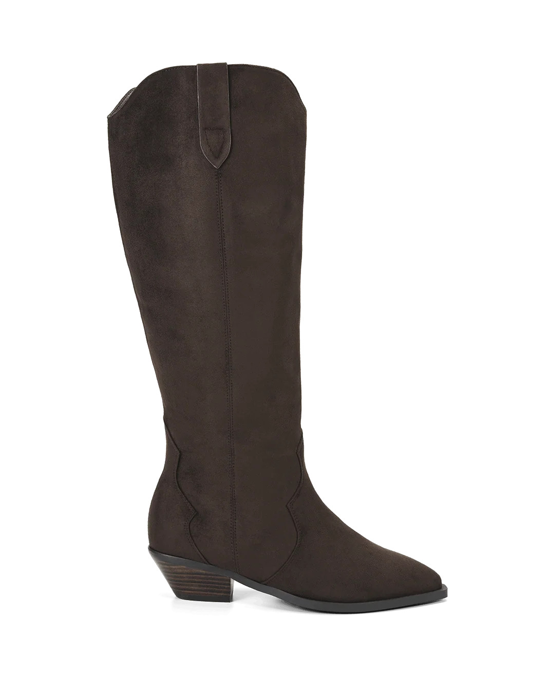HELIX EXTENDED CURVE - DARK CACAO SUEDE-Boots-BILLINI USA | Billini US