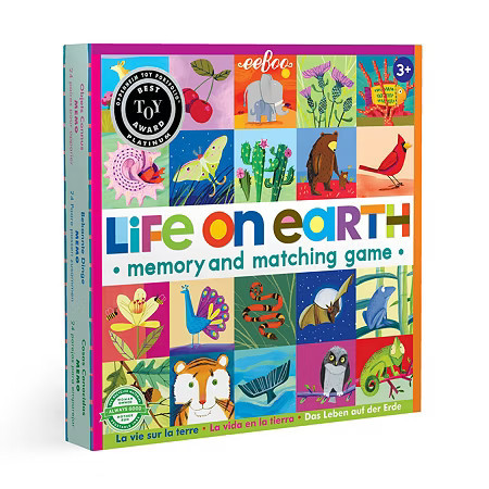 Eeboo Life On Earth Memory And Matching Game Brain Game, One Size | JCPenney