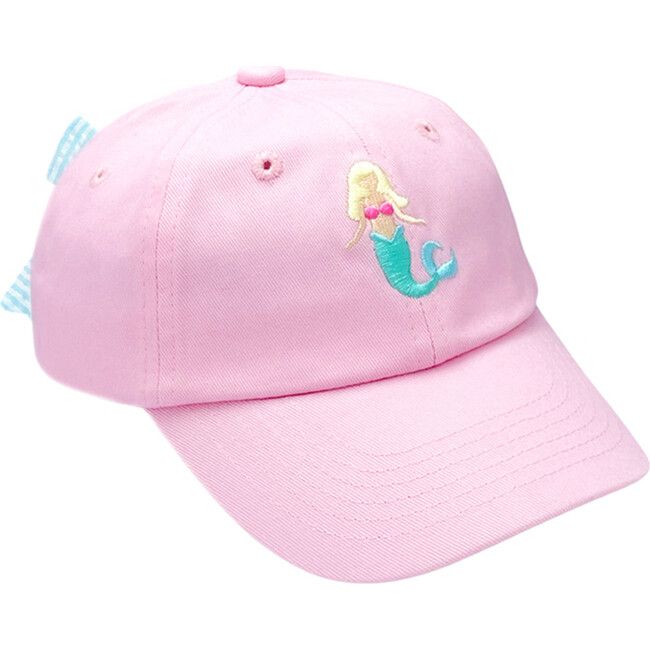 Mermaid Bow Baseball Hat, Palmer Pink | Maisonette
