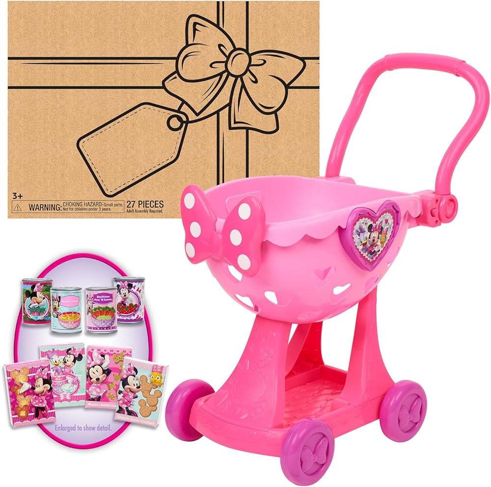 Minnie's Happy Helpers Bowtique Shopping Cart, Officially Licensed Kids Toys for Ages 3 Up by Jus... | Amazon (US)