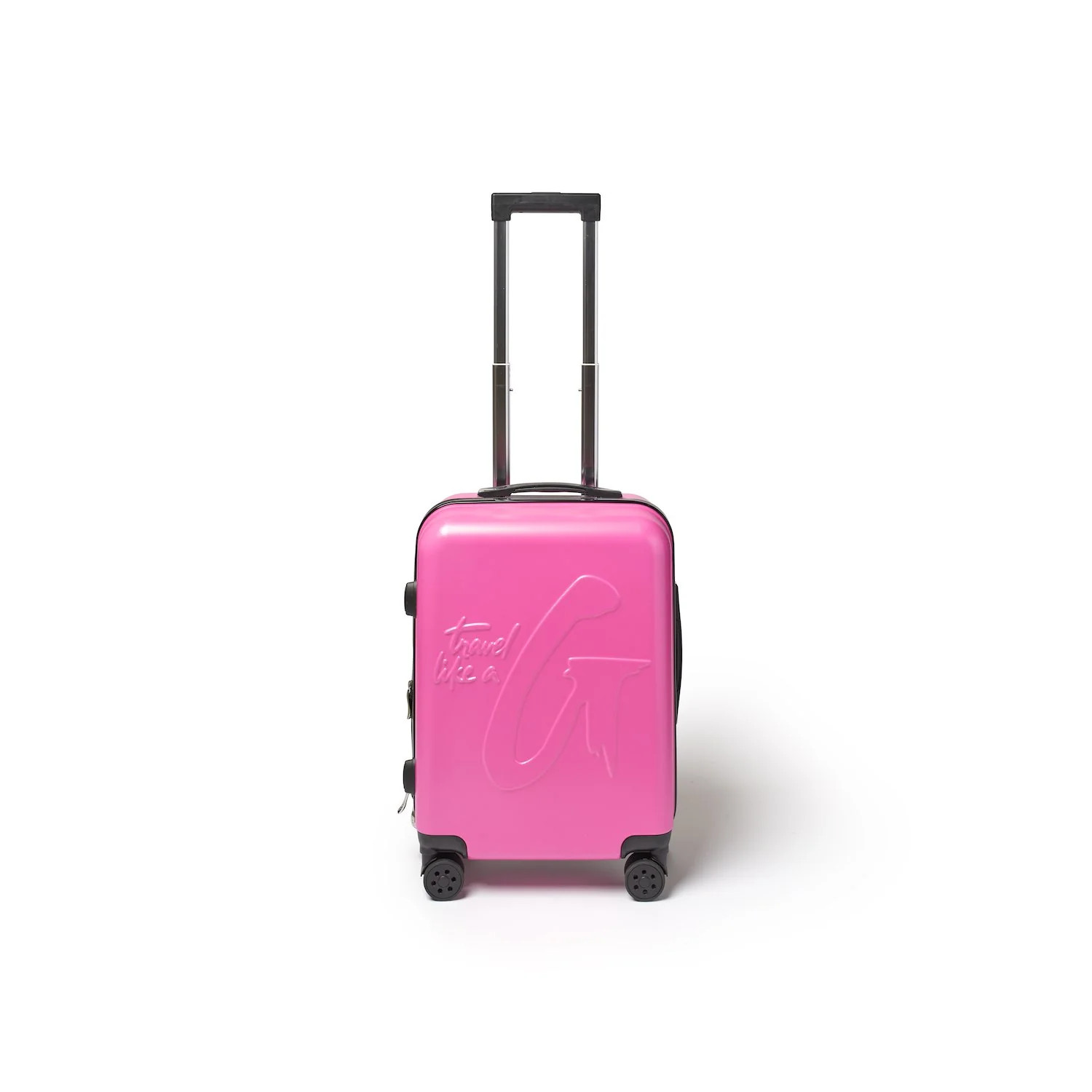 STANDARD CARRY-ON LUGGAGE HOT PINK | Glam-Aholic Lifestyle