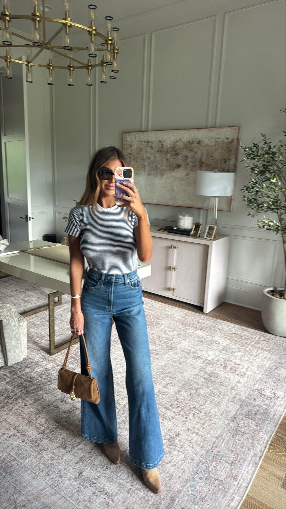 Favorite jeans paired with this perfect Madewell striped top. 10/10! #NSALE