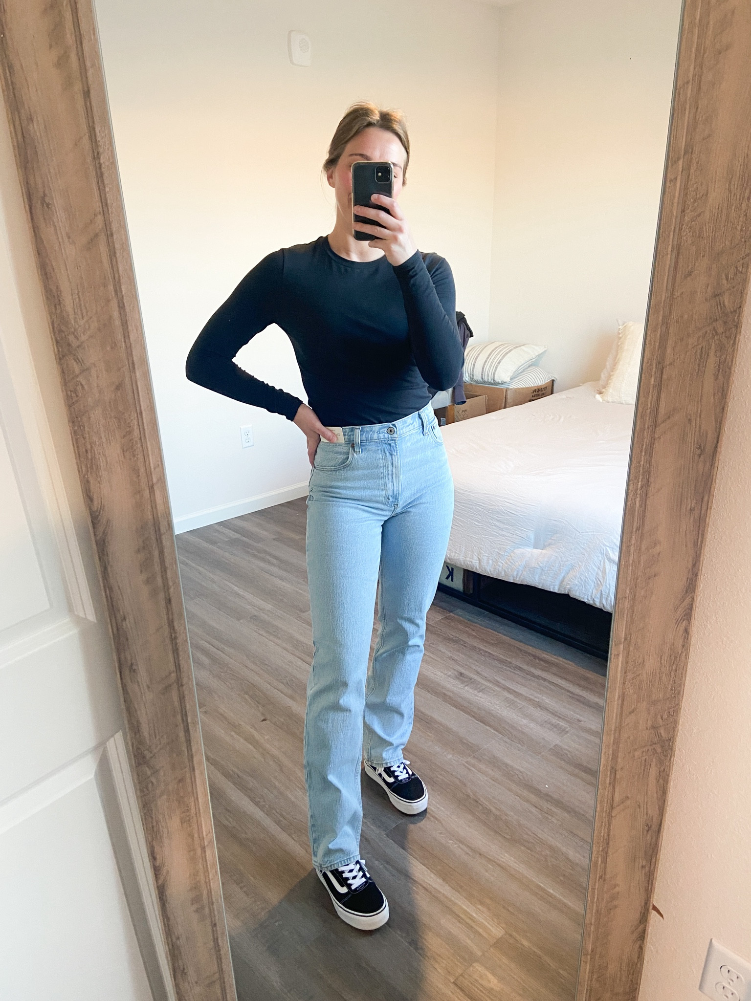 My favorite jeans and basic long sleeve from Abercrombie! So flattering on!
Wearing a size 27L in the jeans and a medium in the top. 

Abercrombie fashion | fall outfit | outfit of the day | fall style | winter outfit

#LTKfindsunder100 #LTKstyletip
