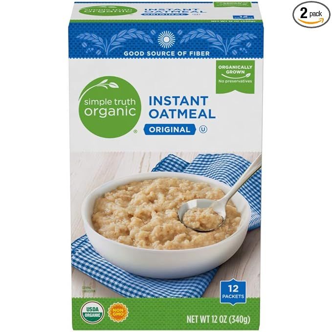 Simple Truth Organic Instant Oatmeal 12 Ct (Pack of 2) | Amazon (US)