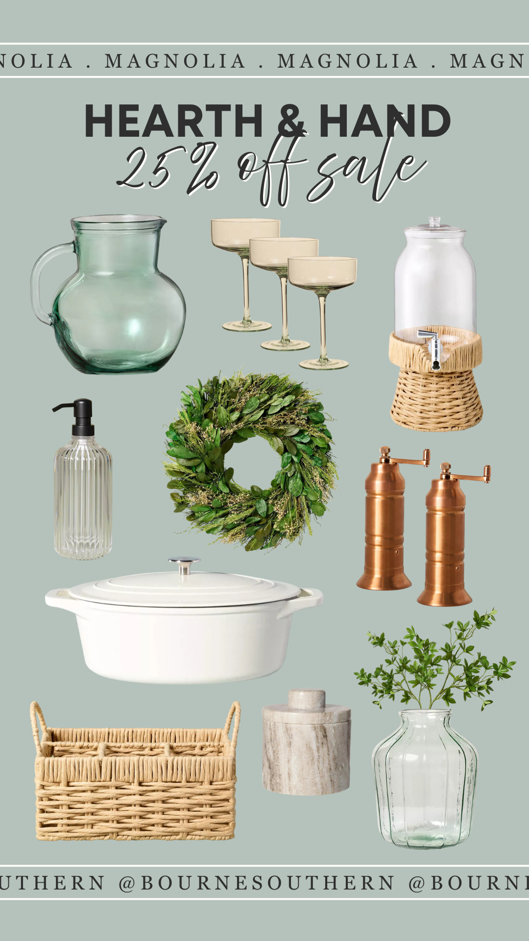 Hearth & Hand with Magnolia at Target on summer sale for 25% off right now!! Kitchen, bath, and home favorites. Home decor, kitchen gadgets, cookware, basket, summer wreath 

 #LTKSeasonal #LTKHome #LTKSaleAlert